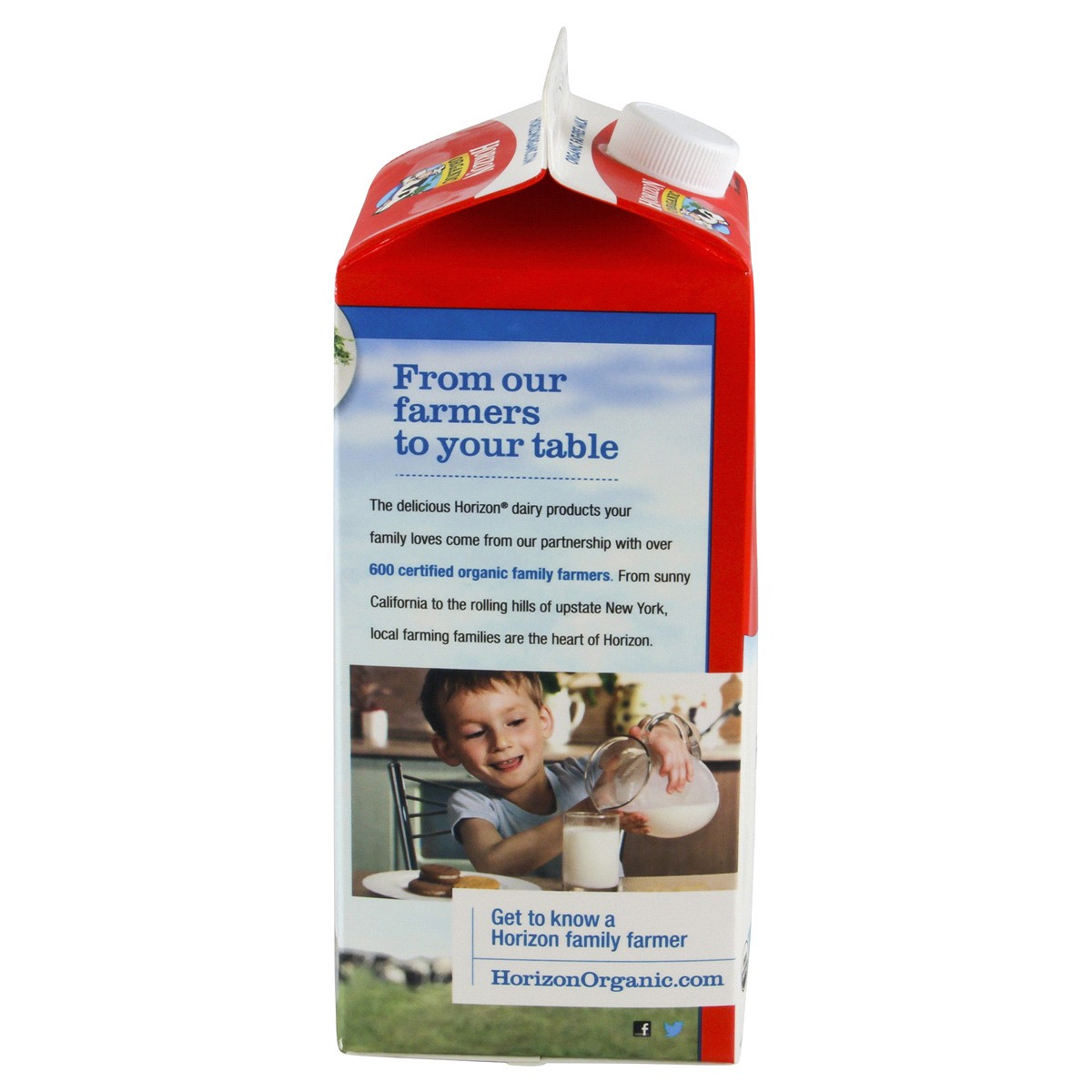 slide 4 of 4, Horizon Organic Organic 0% Fat Free Milk, 64 fl oz