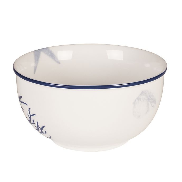 slide 2 of 2, Everyday Whiteby Fitz and Floyd Coastal Starfish & Coral Soup Bowl, 1 ct