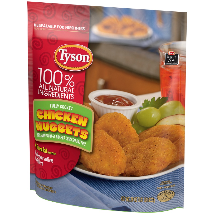 slide 3 of 8, Tyson Chicken Nuggets, 29 oz