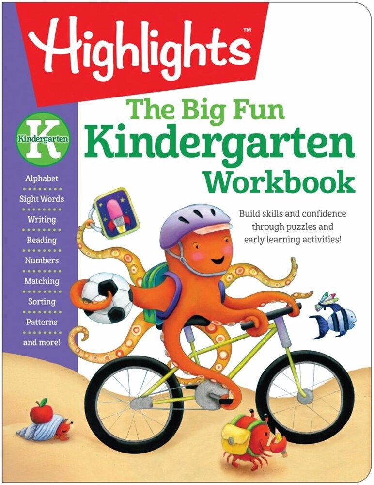 slide 1 of 1, The Big Fun Kindergarten Workbook By Highlights, 1 ct