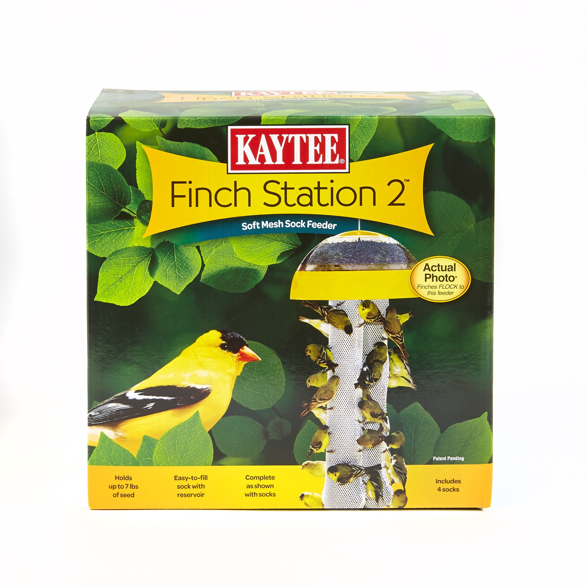 slide 1 of 3, Kaytee Finch Station 2™ Soft Mesh Sock Feeder 4 Socks, 1 ct