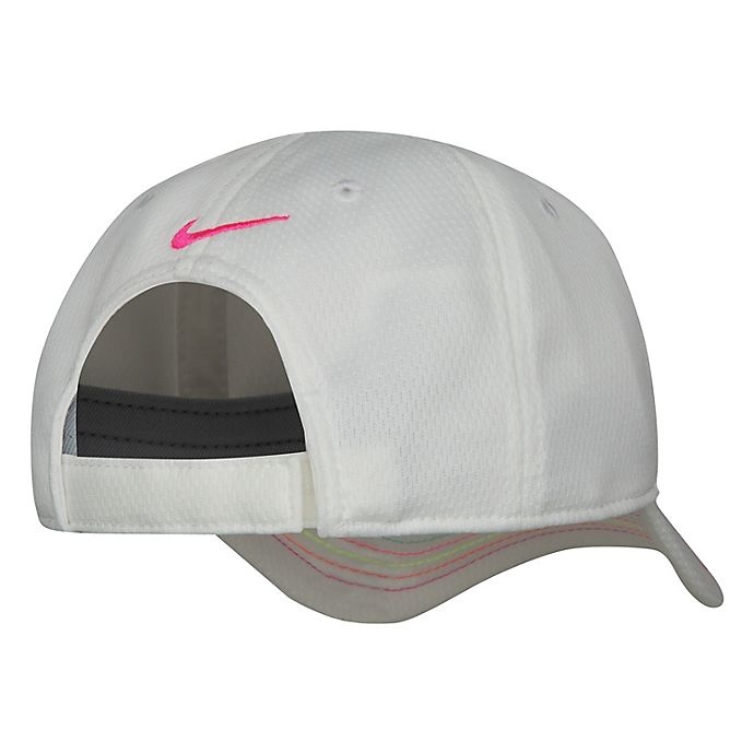 slide 2 of 2, Nike White Rainbow Swoosh Hat, 1 ct