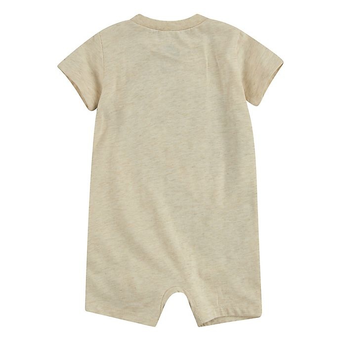 slide 2 of 2, Nike Newborn Futura Short Sleeve Romper - Ivory/Grey, 1 ct