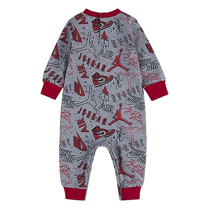 slide 2 of 4, Nike Jordan Newborn Playground Coverall - Red, 1 ct