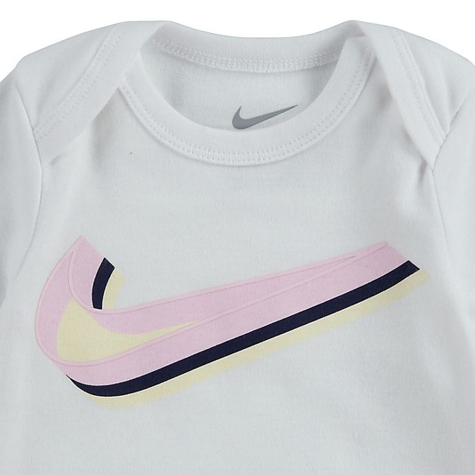 slide 3 of 6, Nike Newborn Swooshfetti Parade Layette Set - Yellow/Pink, 5 ct