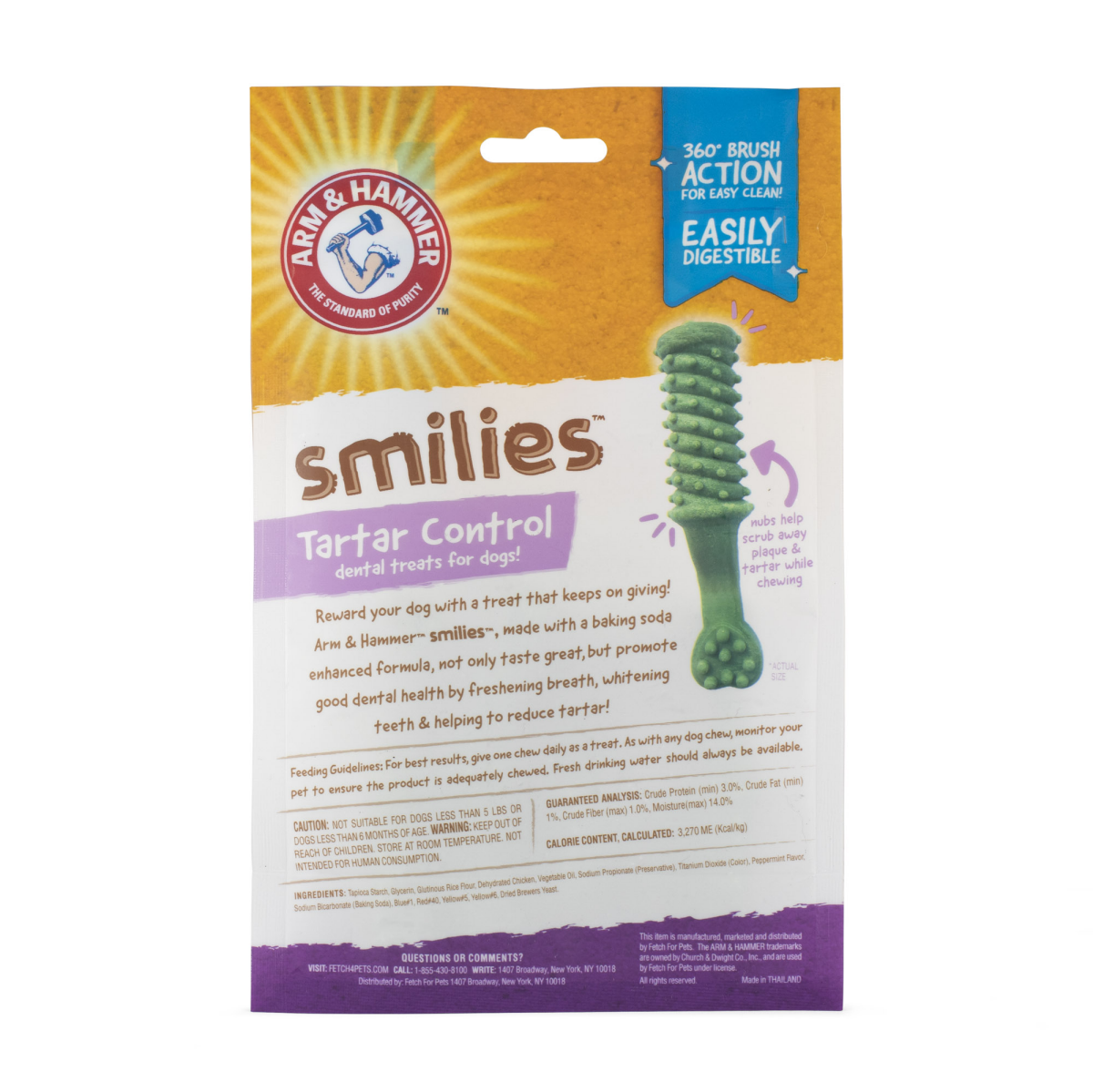 slide 2 of 2, ARM & HAMMER Smilies Tartar Control Mint Flavor Dental Treats Medium 8 ea, 8 ct