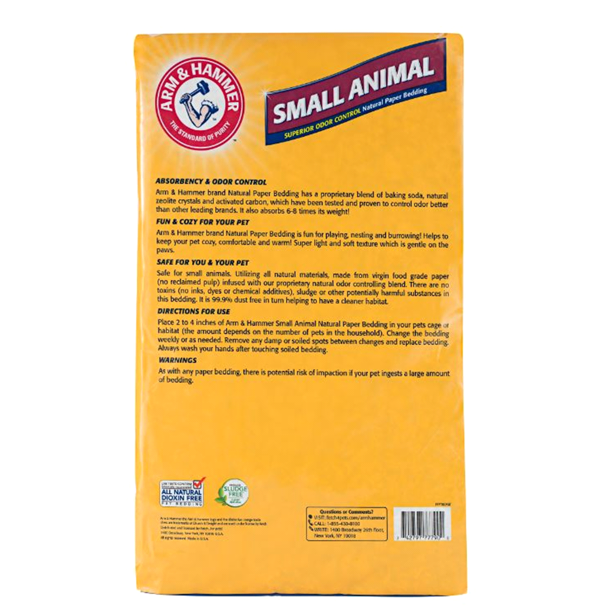 slide 3 of 3, ARM & HAMMER Natural Paper Bedding for All Small Animals (Expands to, 12.5 liter; 30 liter