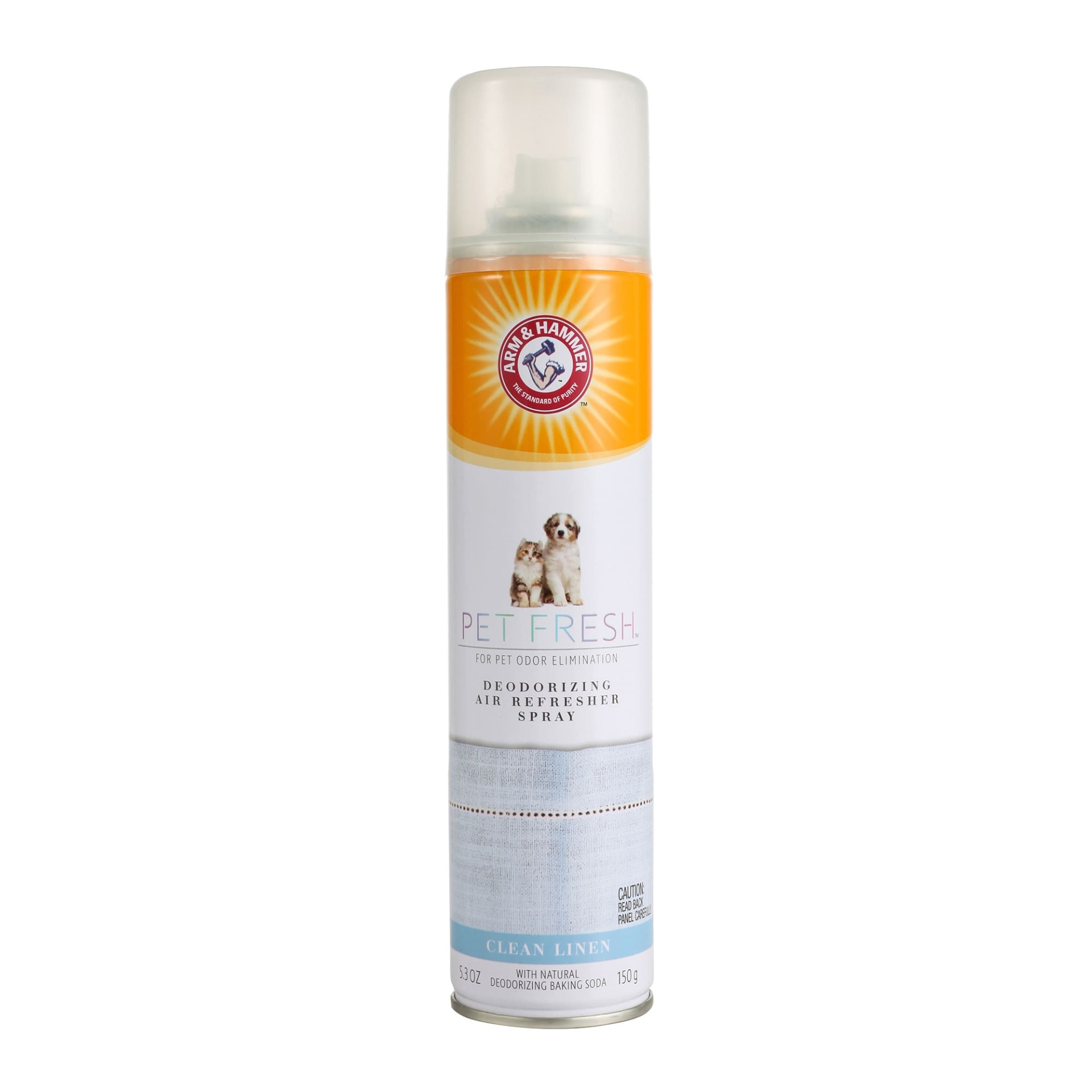 slide 1 of 1, ARM & HAMMER Pet Fresh Deodorizing Air Fresh Clean Linen Scent for Dogs and Cats, 5.3 fl oz