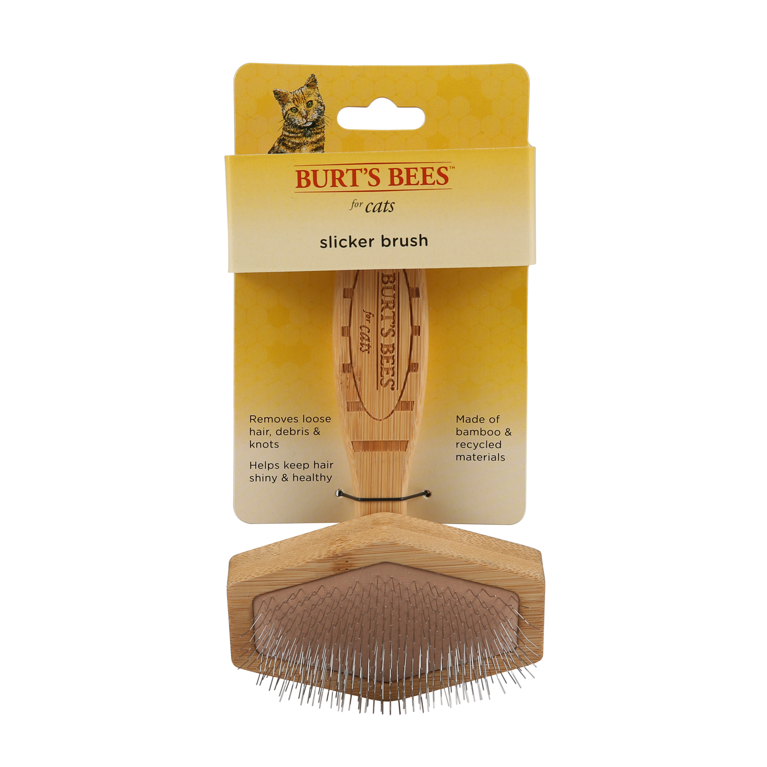 slide 1 of 2, Burt's Bees Slicker Brush for Cats 1 ea, 1 ct