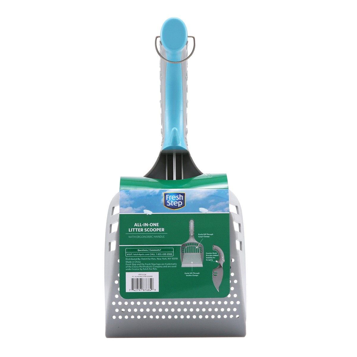 slide 2 of 2, Fresh Step All-in-One Litter Scooper with Ergonomic Handle 1 ea, 1 ct