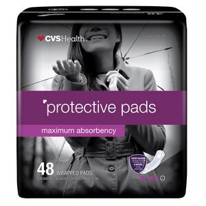 slide 1 of 1, CVS Health Maximum Absorbency Protective Pads, 48 Ct, 1 ct