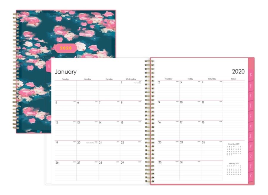 slide 2 of 4, Blue Sky Rosine Weekly/Monthly Cyo Planner, 8-1/2'' X 11'', Multicolor, January To December 2020, 115589, 1 ct