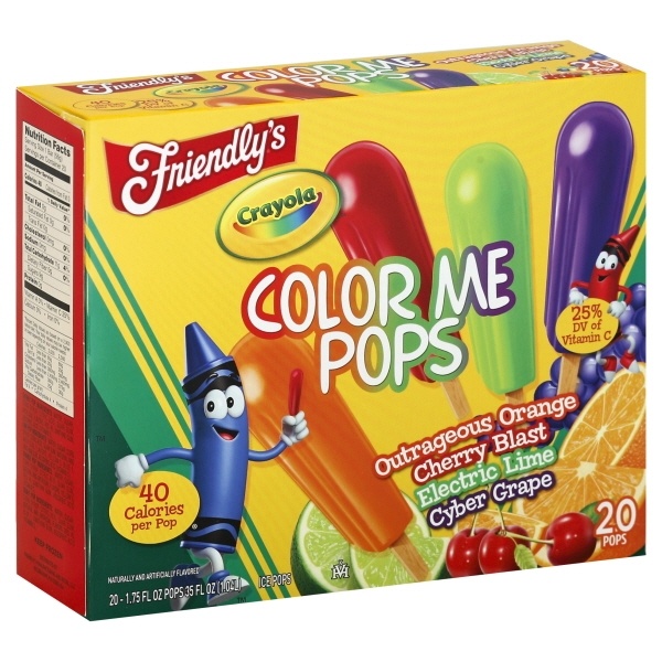 slide 1 of 1, Crayola Color Me Pops, 20 Pops, 35 fl oz