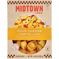 Midtown by H-E-B Frozen Four Cheese Tortelloni Filled Pasta