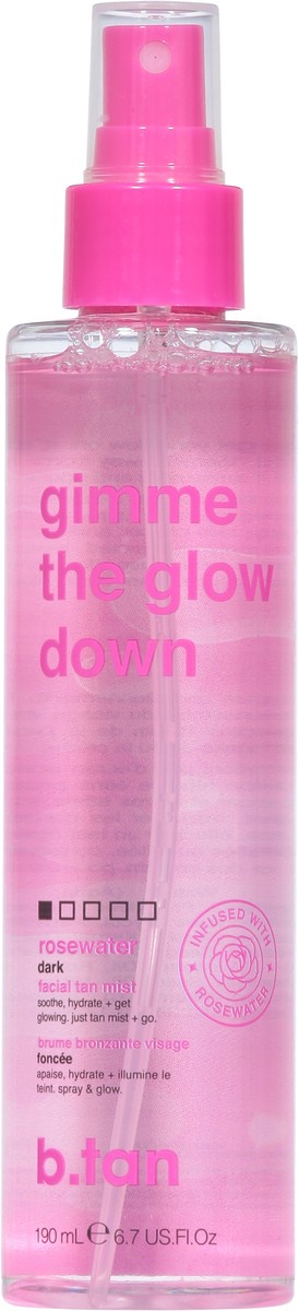 slide 8 of 13, b.tan Dark Rosewater Facial Tan Mist 6.7 fl oz, 6.7 fl oz