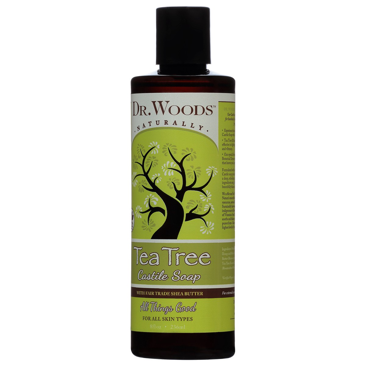 slide 8 of 10, Dr. Woods Tea Tree Castile Soap 8 fl oz, 8 fl oz