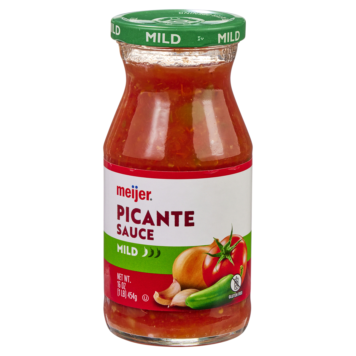 slide 1 of 3, Meijer Mild Picante Salsa, 16 oz