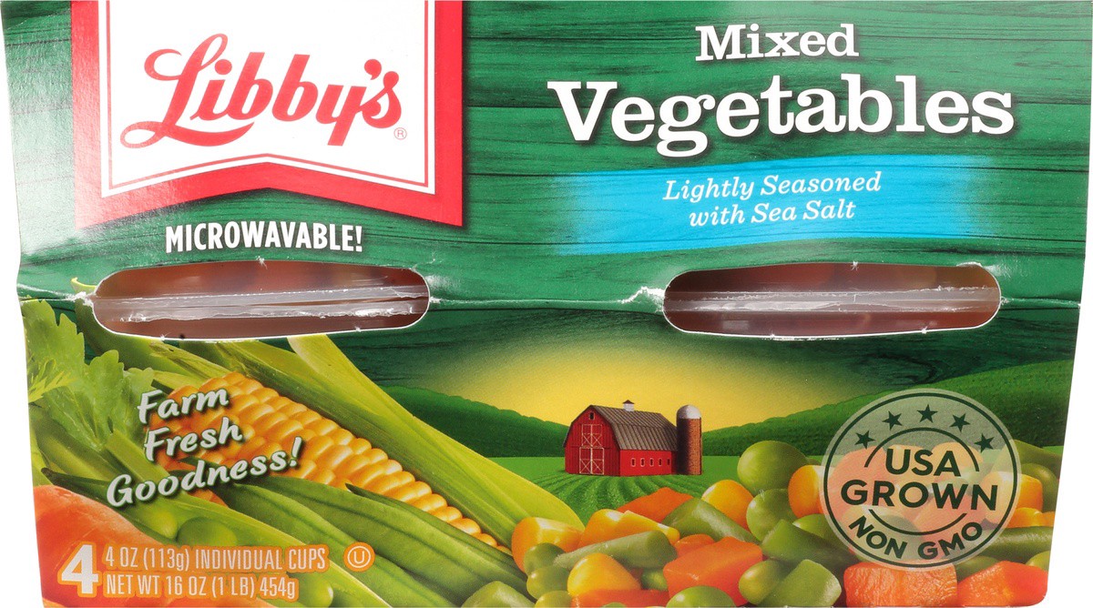 slide 5 of 9, Libby's Mixed Vegetables Cups, 4 ct