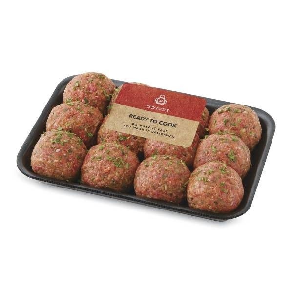 slide 1 of 1, Publix Beef Ground Chuck Seasoned Meatballs, per lb