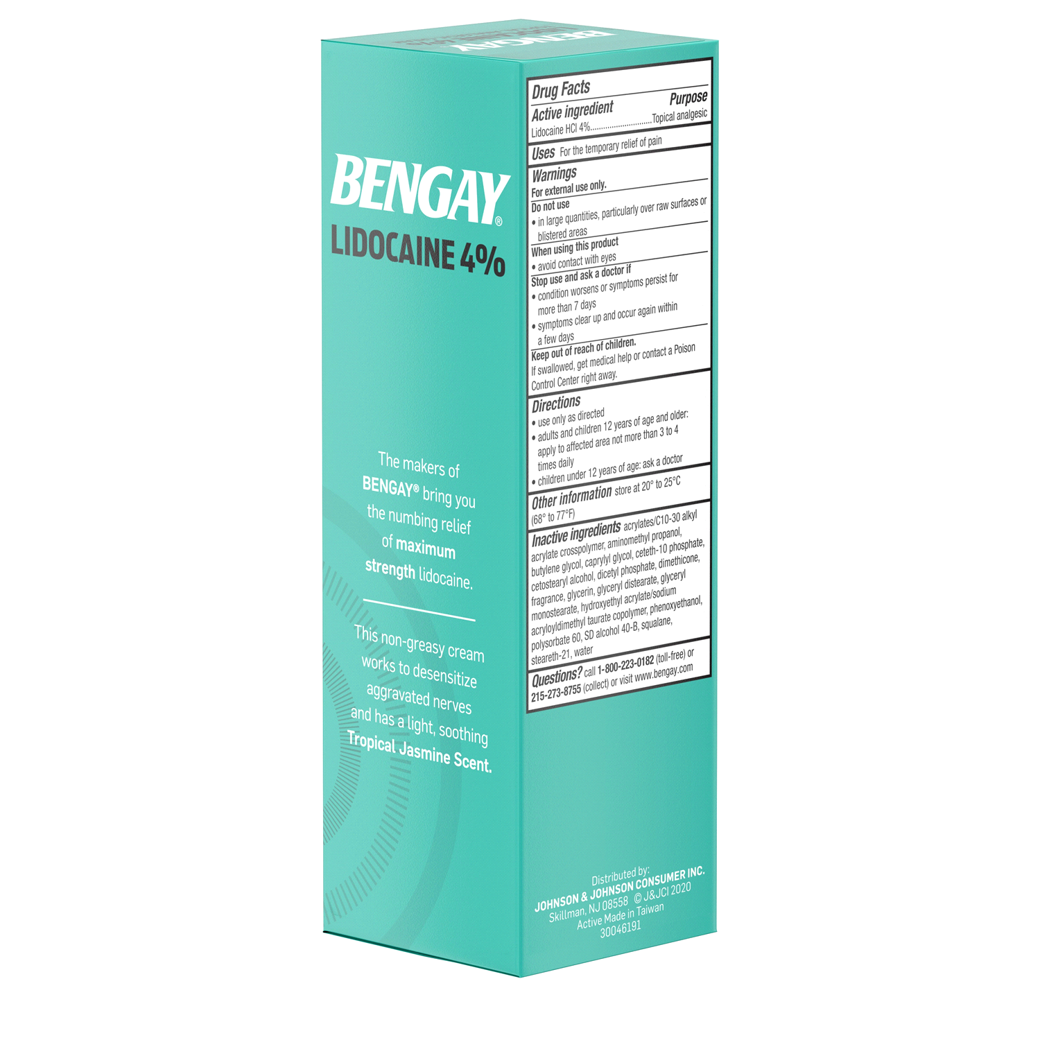 slide 3 of 5, BENGAY Lidocaine 4% Tropical Jasmine Cream, 3 Oz, 3 oz
