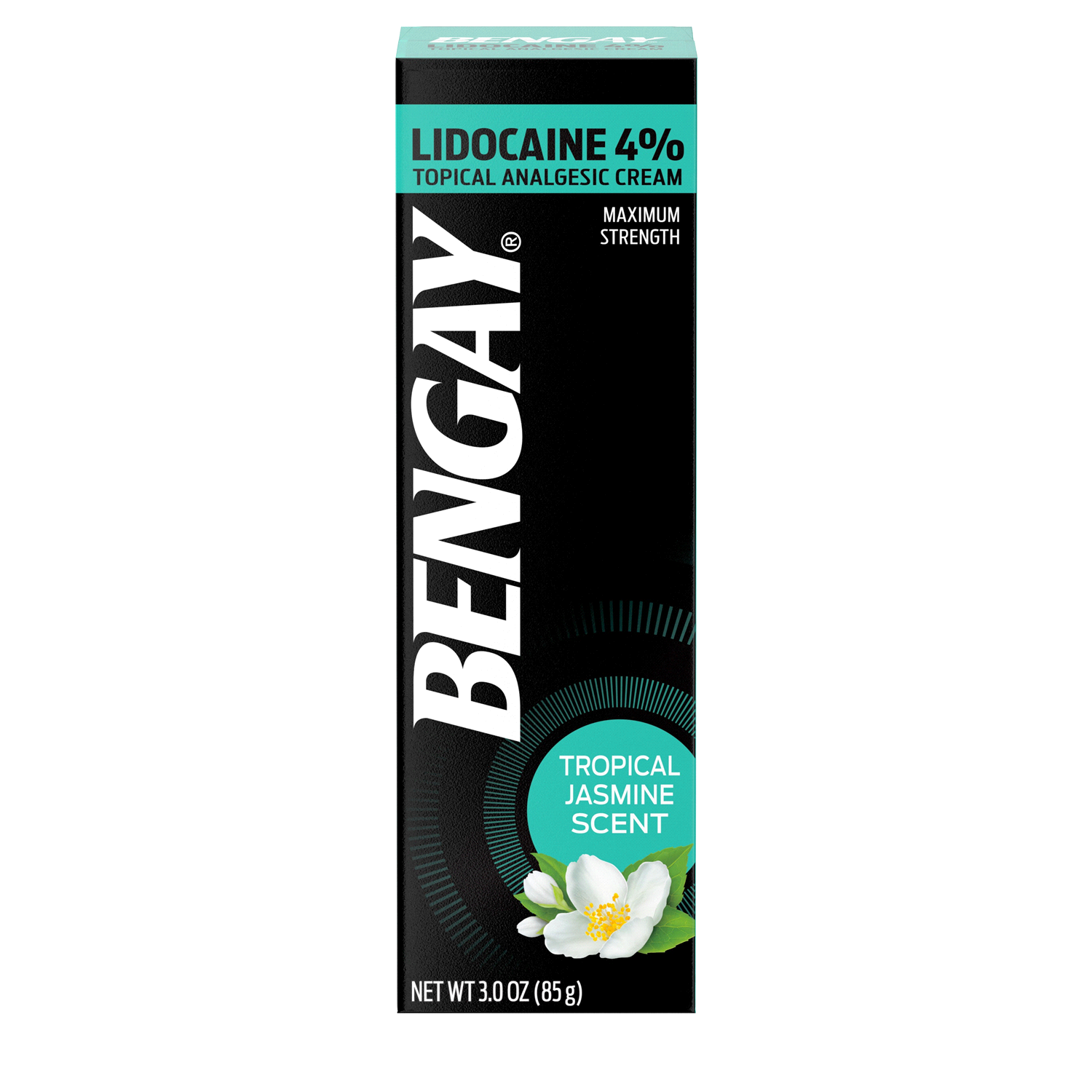 slide 5 of 5, BENGAY Lidocaine 4% Tropical Jasmine Cream, 3 Oz, 3 oz