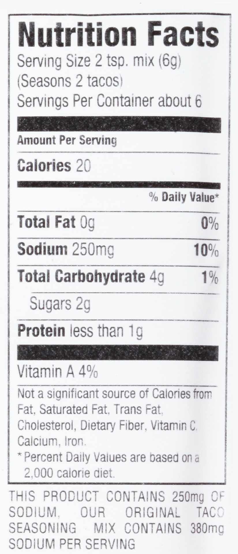 slide 5 of 6, McCormick 30% Less Sodium Taco Seasoning Mix, 1.25 oz