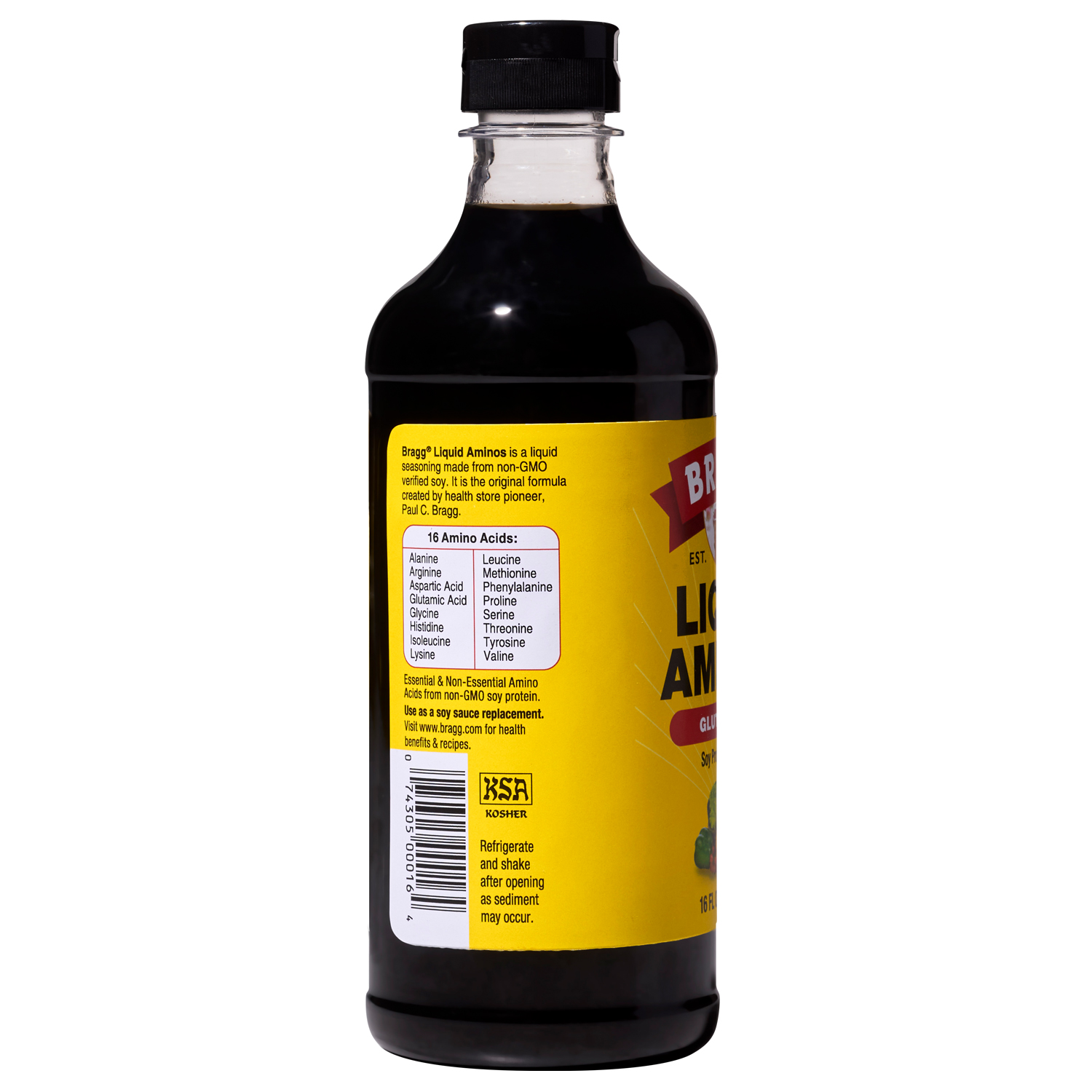 slide 6 of 6, Bragg Gluten-Free Liquid Aminos 16 fl oz, 16 fl oz