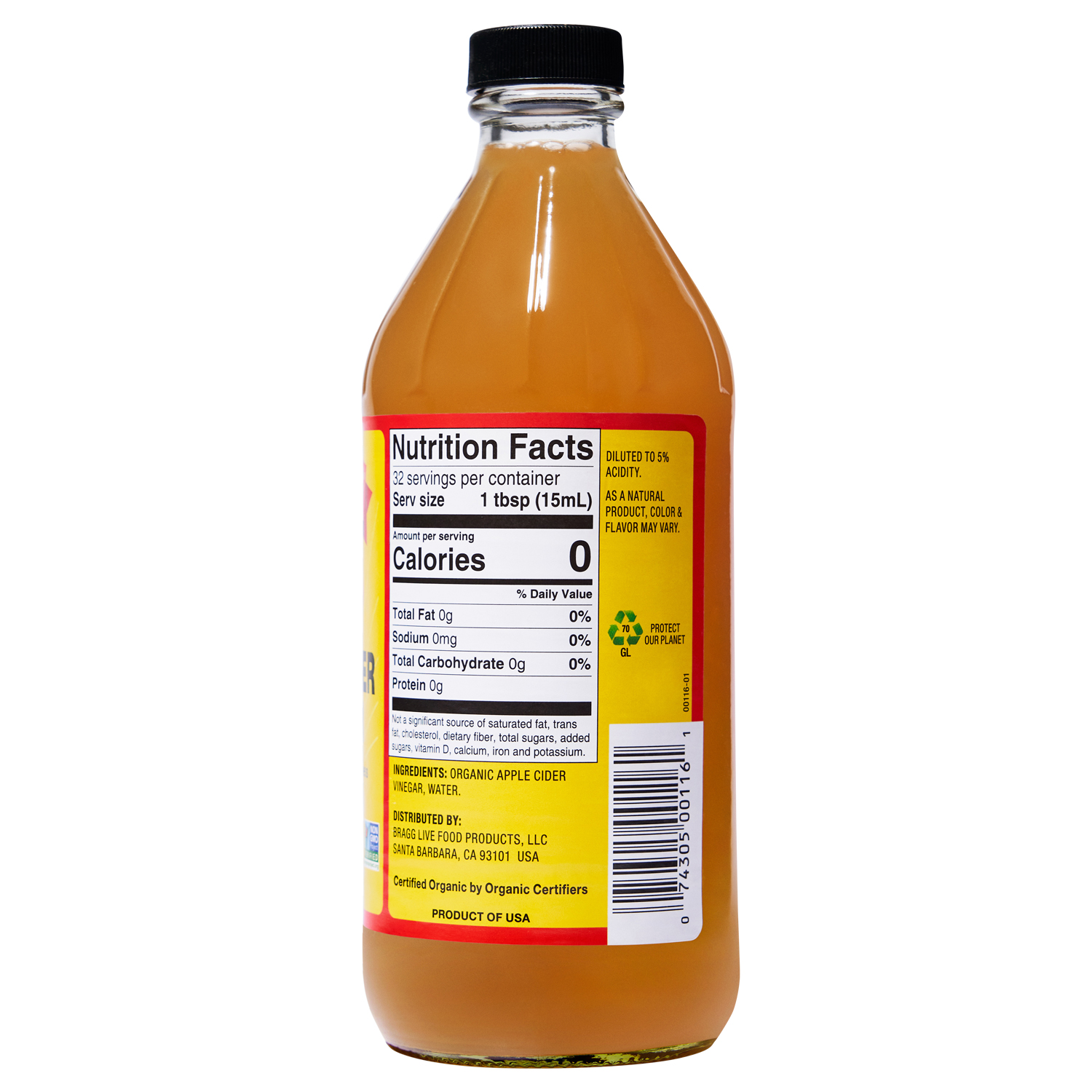 slide 2 of 6, Bragg Organic Raw & Unfiltered Apple Cider Vinegar, 16 oz
