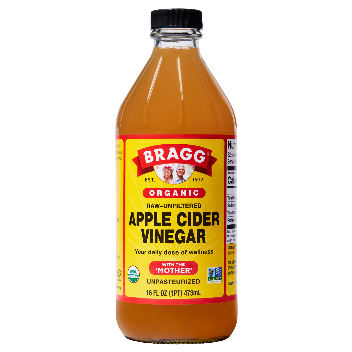 slide 1 of 6, Bragg Organic Raw & Unfiltered Apple Cider Vinegar, 16 oz