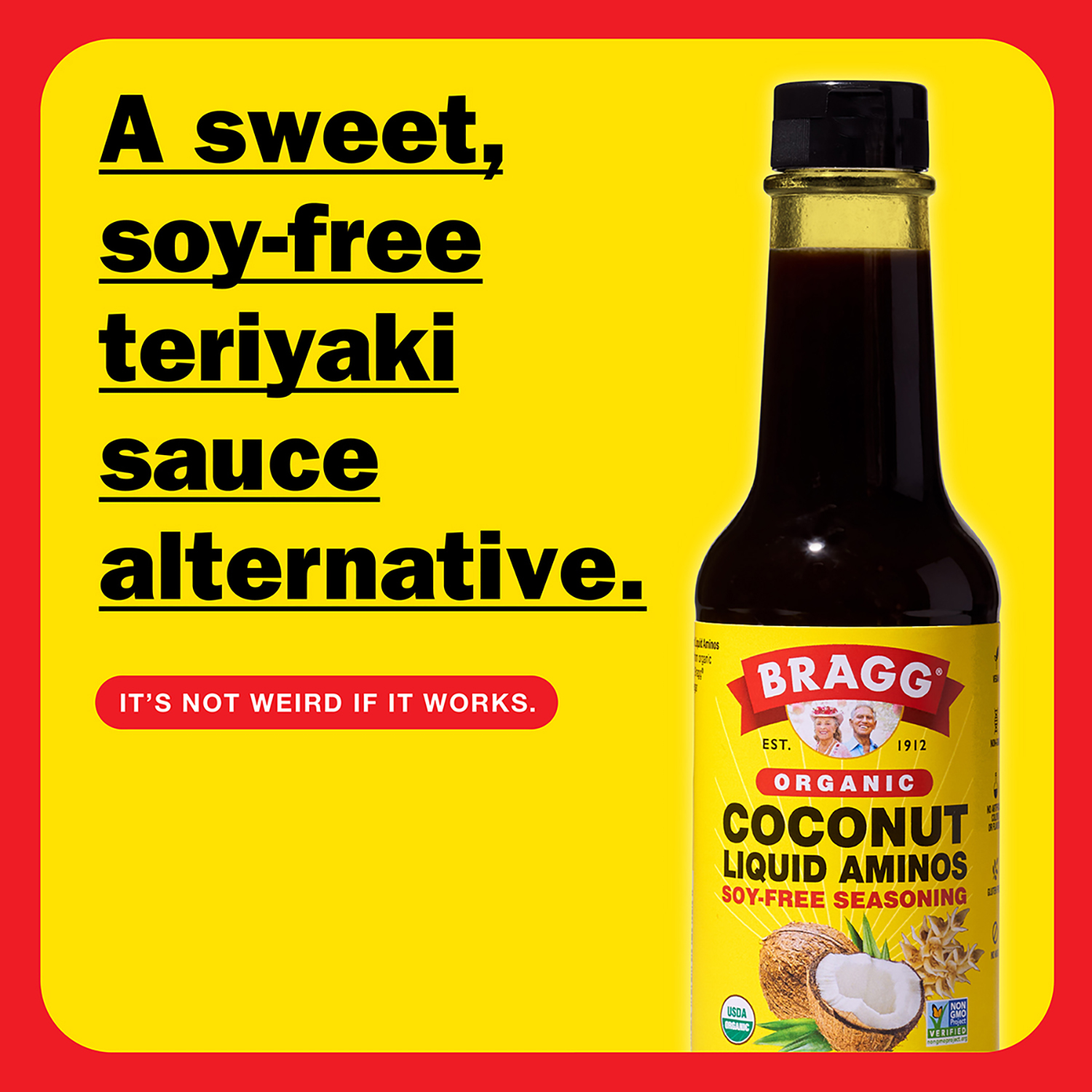 slide 5 of 6, Bragg Organic Coconut Liquid Aminos 10 fl oz, 10 fl oz