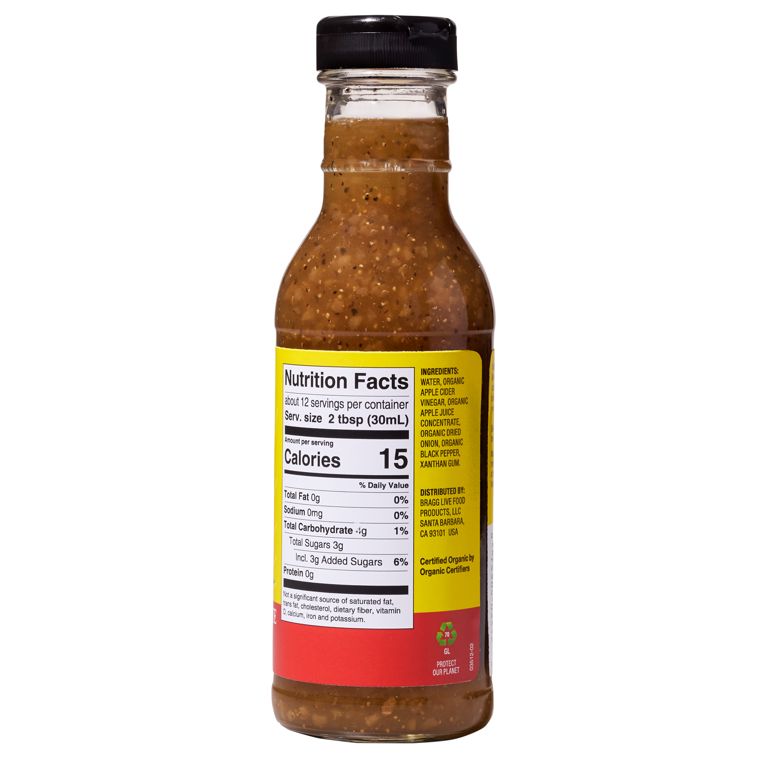 slide 2 of 6, Bragg Organic Apple Cider Vinaigrette, 12 oz