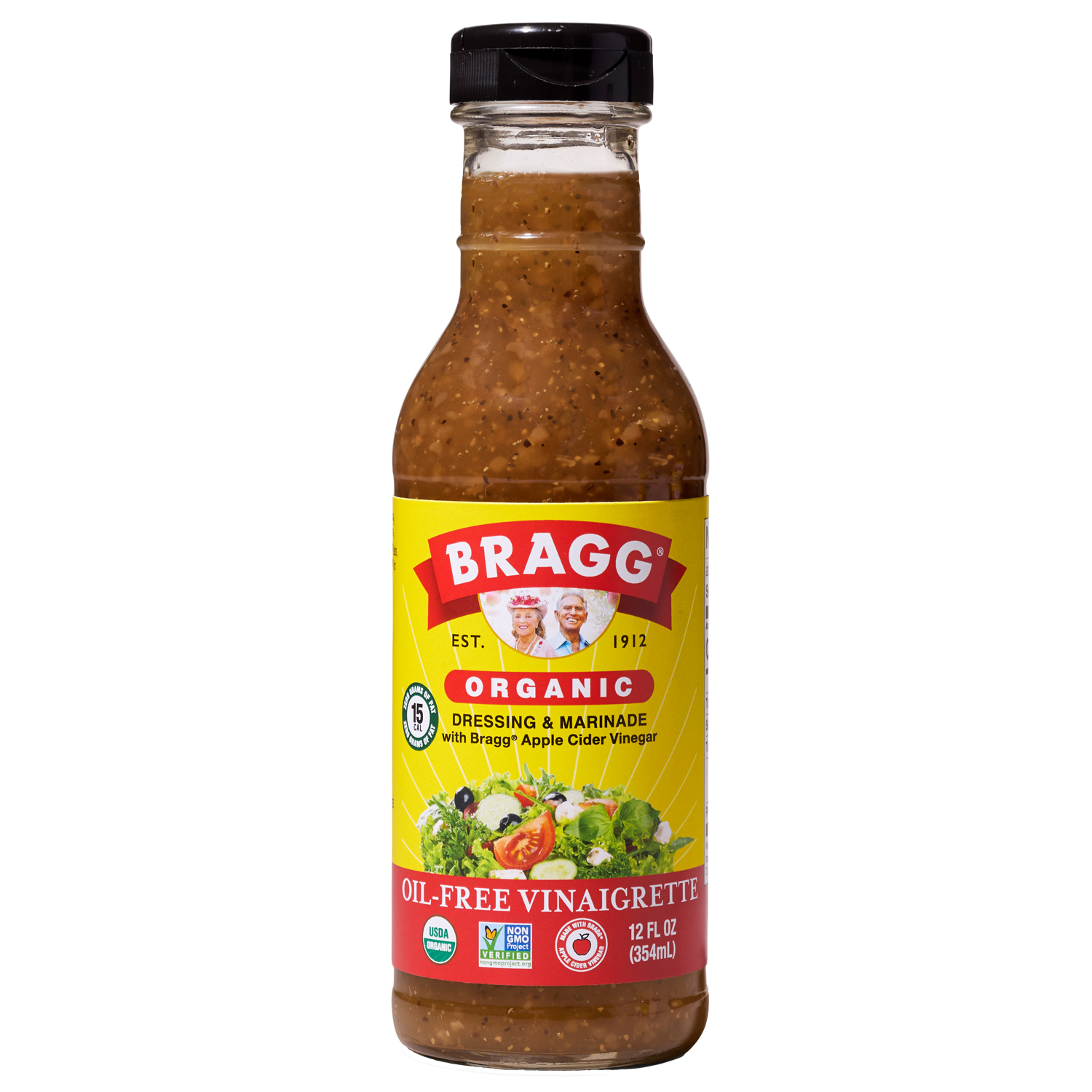 slide 1 of 6, Bragg Organic Apple Cider Vinaigrette, 12 oz