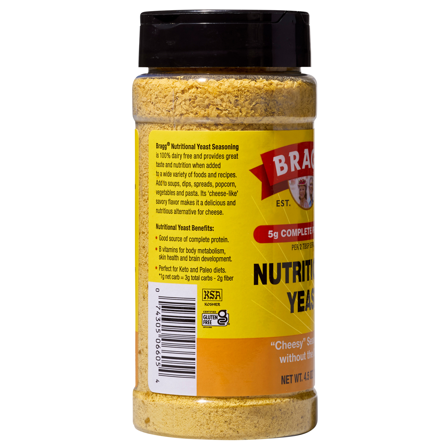 slide 4 of 6, Bragg Nutritional Yeast, 4.5 oz