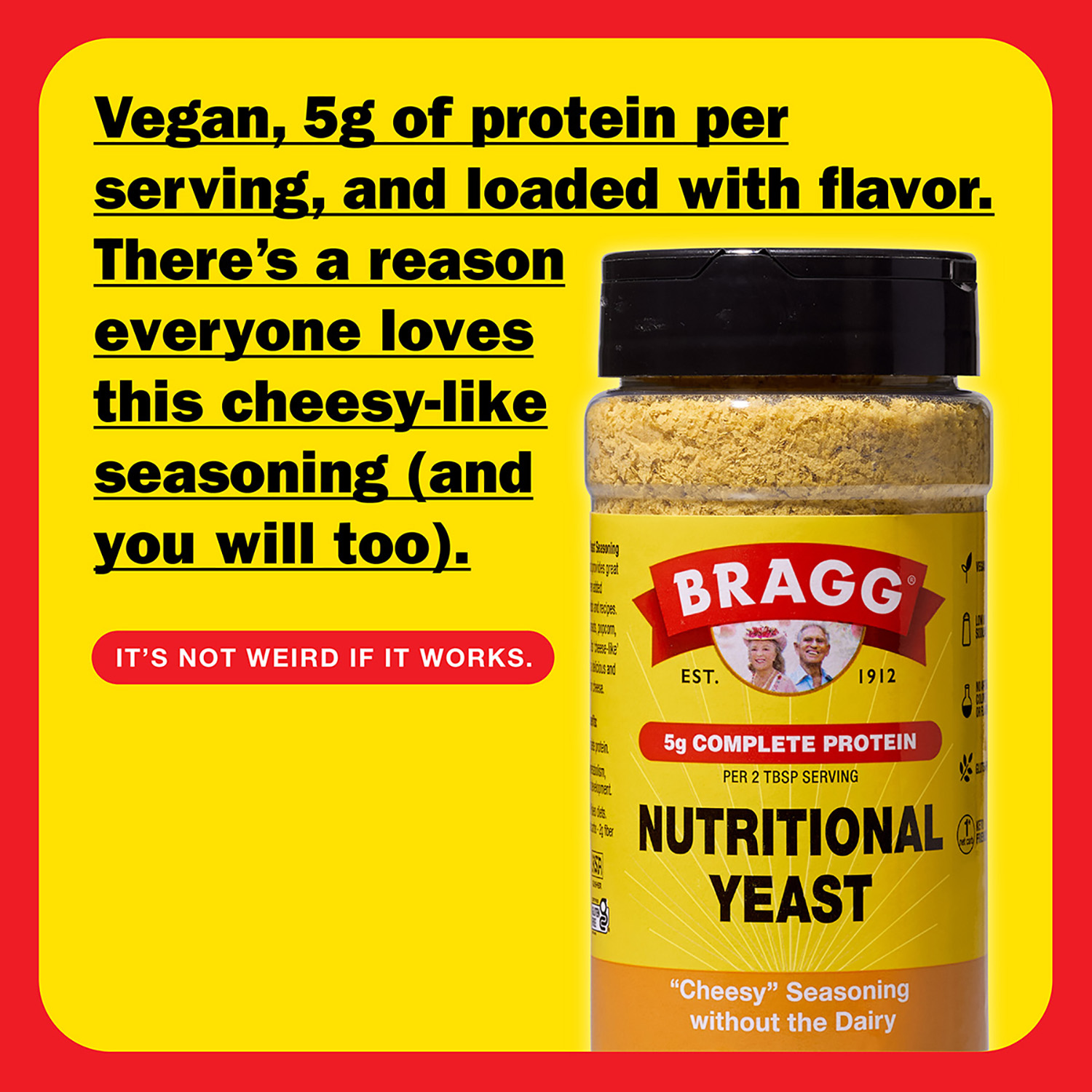 slide 5 of 6, Bragg Nutritional Yeast, 4.5 oz