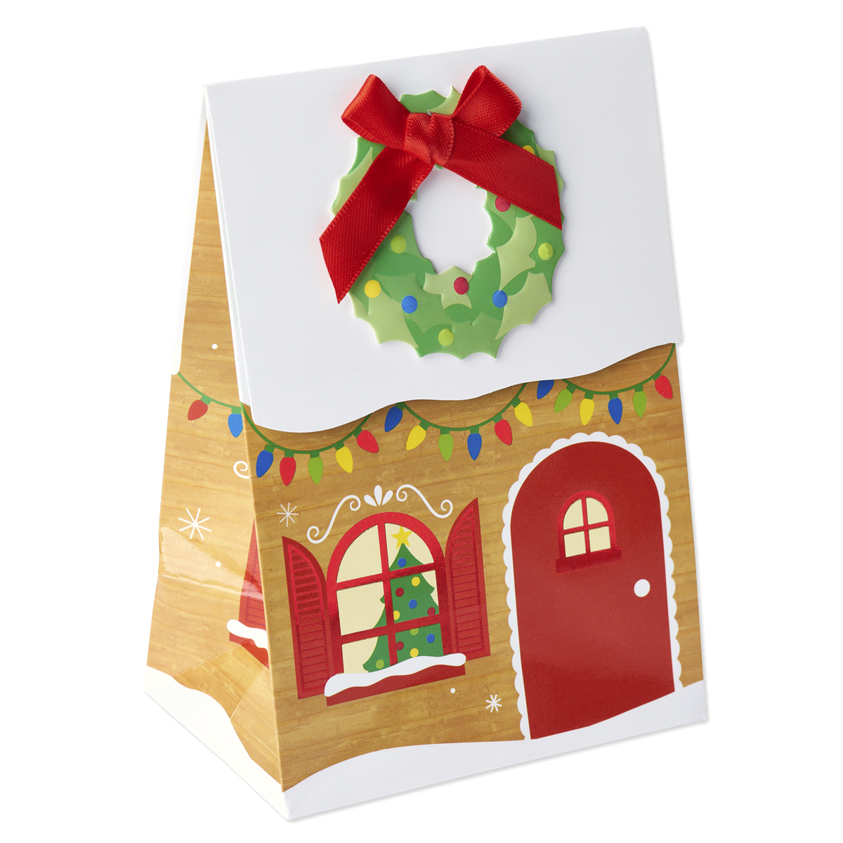 slide 2 of 2, Papyrus Holiday House Mini Treat Bags, 1 ct