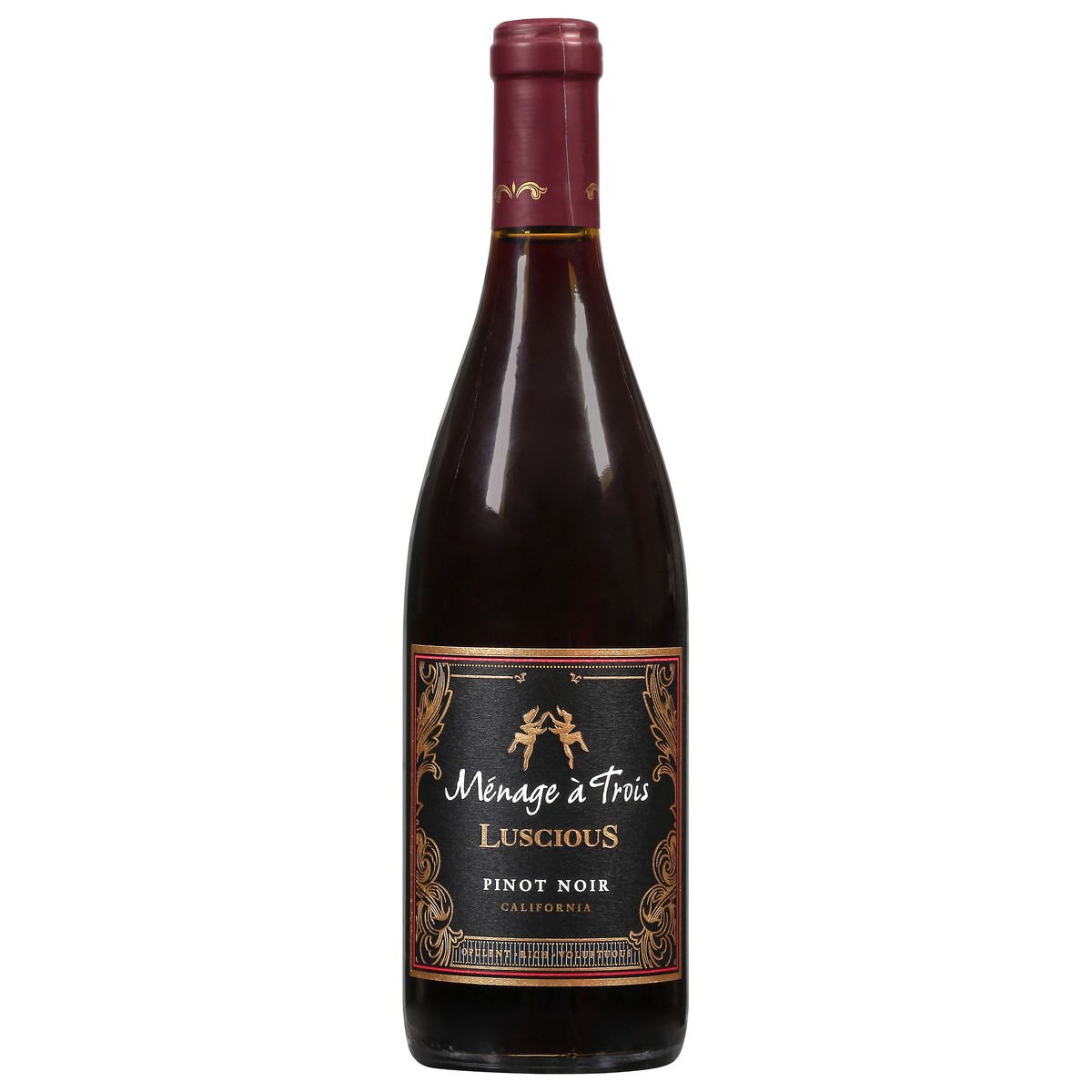 slide 1 of 16, Menage a Trois Luscious Pinot Noir Red Wine - 750ml Bottle, 750 ml