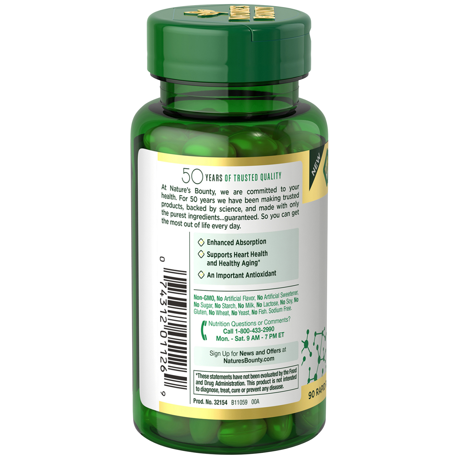 slide 2 of 2, Nature's Bounty Advanced CoQ10, 30 ct