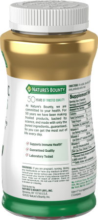 slide 3 of 9, Nature's Bounty Nature''s Bounty Vitamins C, D3, & Zinc, Immune Support Gummies, Citrus Berry, 70 ct
