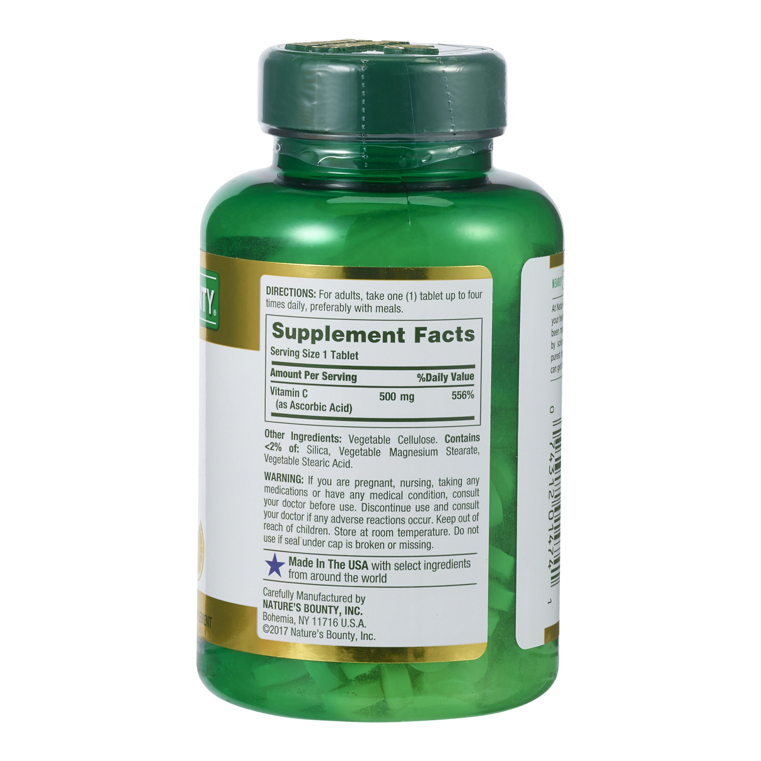 slide 2 of 2, Nature's Bounty Pure Vitamin C Tablets, 250 ct; 500 mg