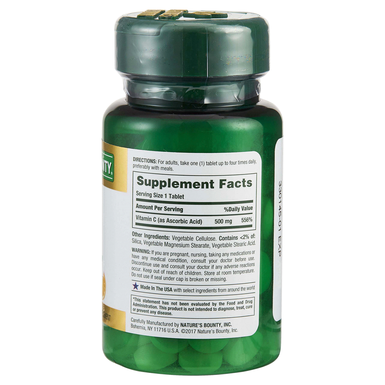 slide 2 of 2, Nature's Bounty 500mg Immune Health Vitamin C 100 Tablets, 100 ct