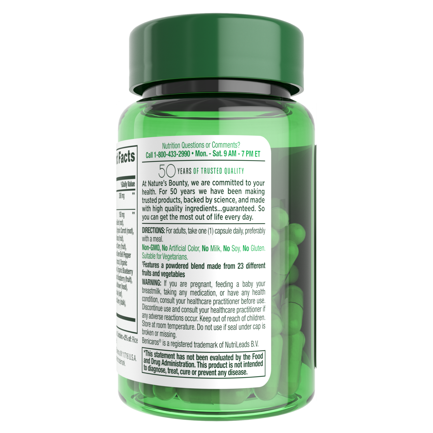 slide 2 of 4, Nature's Bounty Superfood Immune Caps, 30 ct