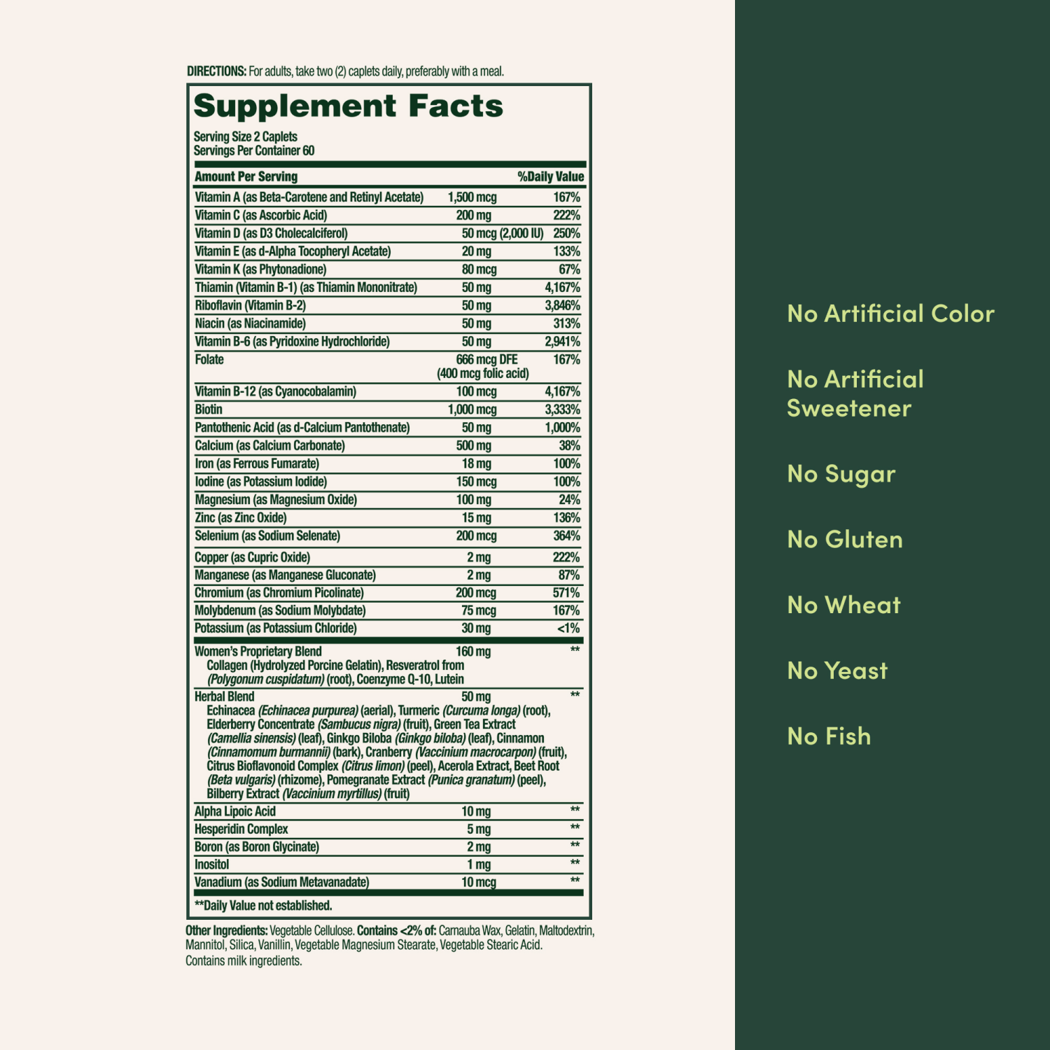 slide 6 of 6, Nature's Bounty Nature's Bounty Women's High Potency Complete Multivitamin Capsules 120 CT, 120 ct
