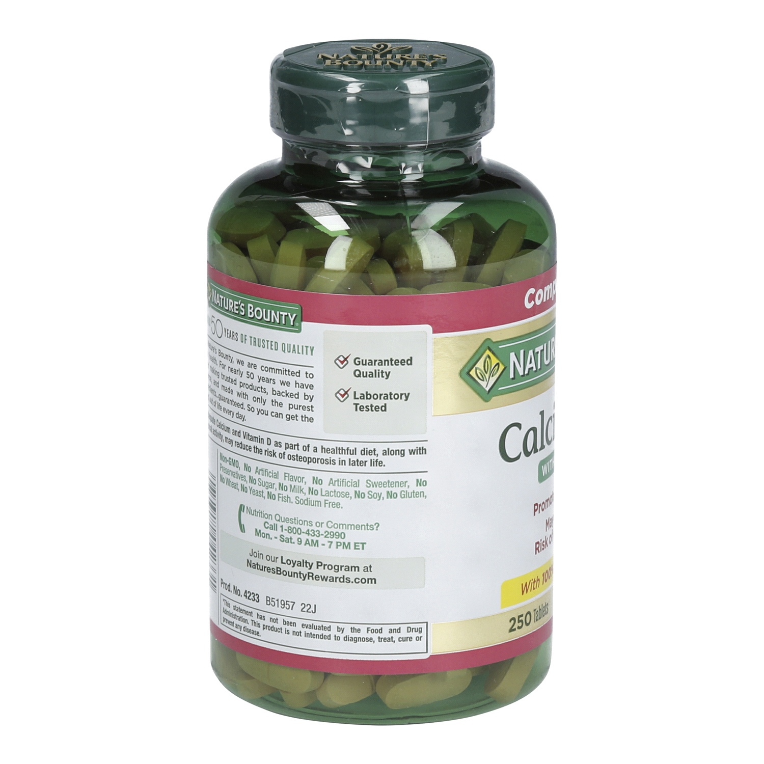 slide 3 of 3, Nature's Bounty Calcium 600 250 ea, 250 ct