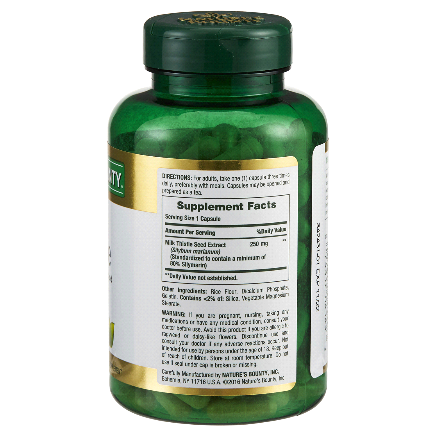 slide 2 of 2, Nature's Bounty Milk Thistle Capsules, 200 ct