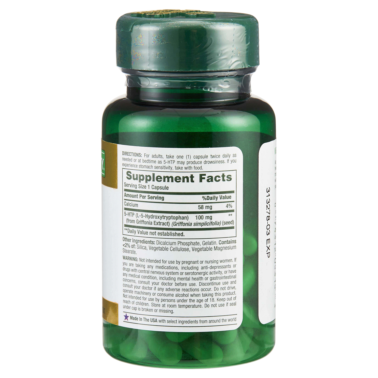 slide 2 of 2, Nature's Bounty, Inc Natures Bounty 5-Htp, 100 Mg, Capsules, 60 ct