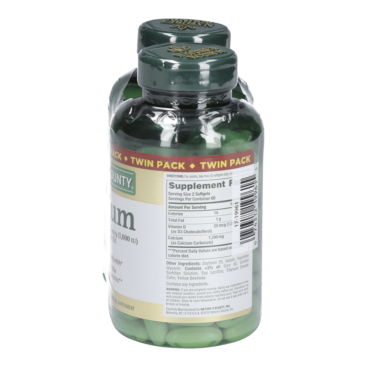 slide 2 of 3, Nature's Bounty Calcium 2 ea, 2 ct