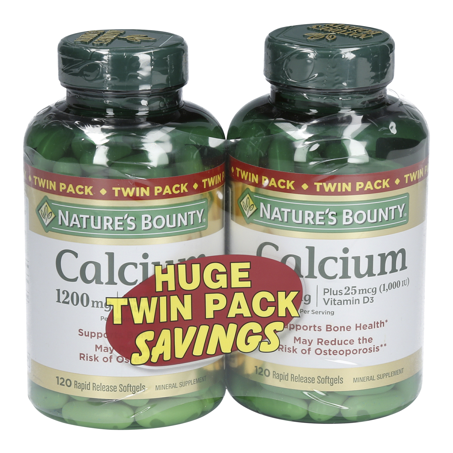 slide 1 of 3, Nature's Bounty Calcium 2 ea, 2 ct