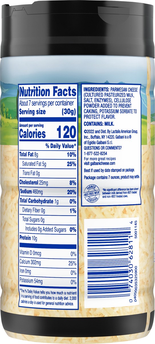 slide 6 of 9, Galbani Shaker Parmesan, 7 oz