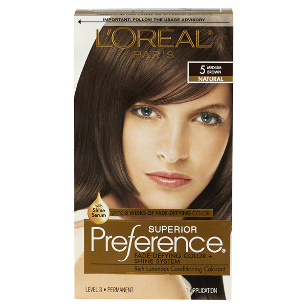 L'Oréal Superior Preference Fade-Defying Color + Shine System, 5 Medium ...