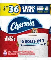 Charmin Ultra Strong Bath Tissue Super Mega 6Ct